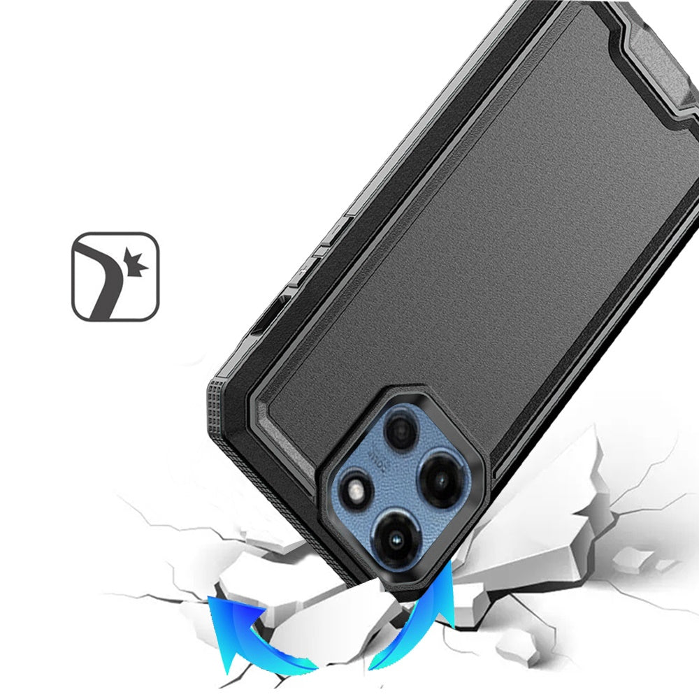For Motorola Moto G Play 5G 2026 Tough Modern Fused Hybrid Armor Hard PC TPU Rubber Shockproof Drop Protection Impact Case Cover