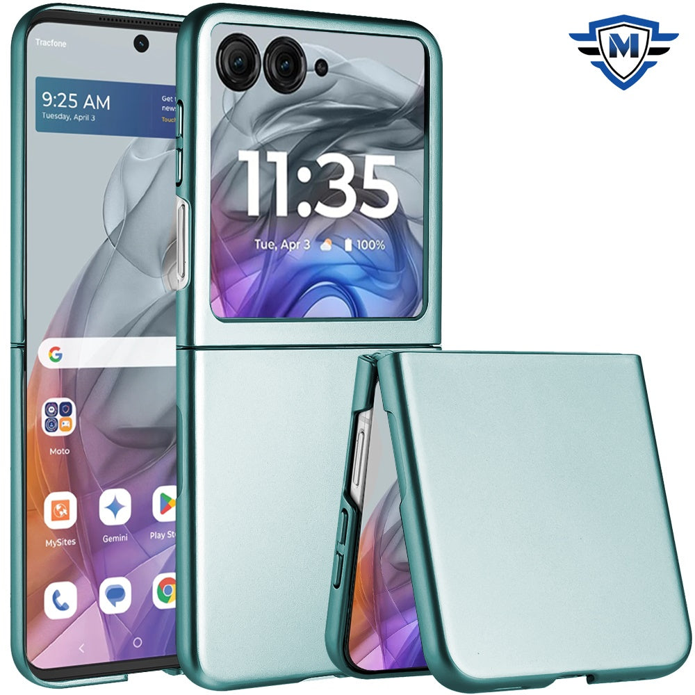For Motorola Razr 2025 Premium Matte Finish Snap On Slim Flip Hybrid Shockproof Hard PC + Soft Rubber TPU Case Cover