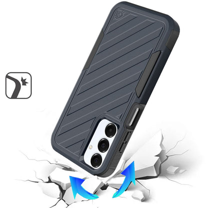 For Motorola Moto G Stylus 5G 2025 Rugged 2in1 Armor Combo Belt Clip Holster, Non-Slip Tough Hybrid lined Shockproof Case Case Cover Blue