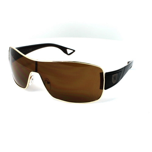 KHAN Sunglasses Shield 3311 [SUNGLASSES] Brown