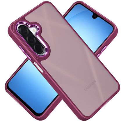 For Samsung Galaxy S25 Fan Edition /Galaxy S25 FE Slim Fit Thin Hybrid,Frosted Matte Polished Acrylic Hard PC with TPU Rubber Frame Case Cover