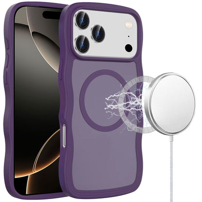 For Apple iPhone 17 Pro Max (6.9") Grip Hand Magnetic Hybrid Case Shockproof Protection Matte Skin Rubber TPU + PC Case Cover