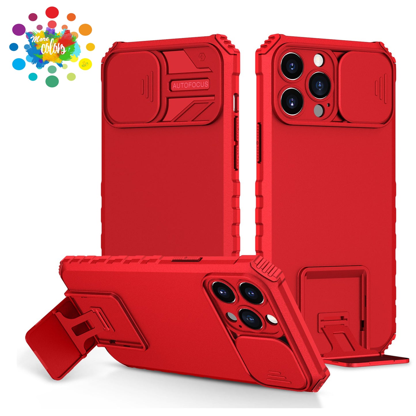 For Samsung Galaxy S25+ /S25 Plus /S24+ Plus Hybrid Hard PC & TPU Rubber Shockproof with Kickstand & Covered Camera Protection Case Cover