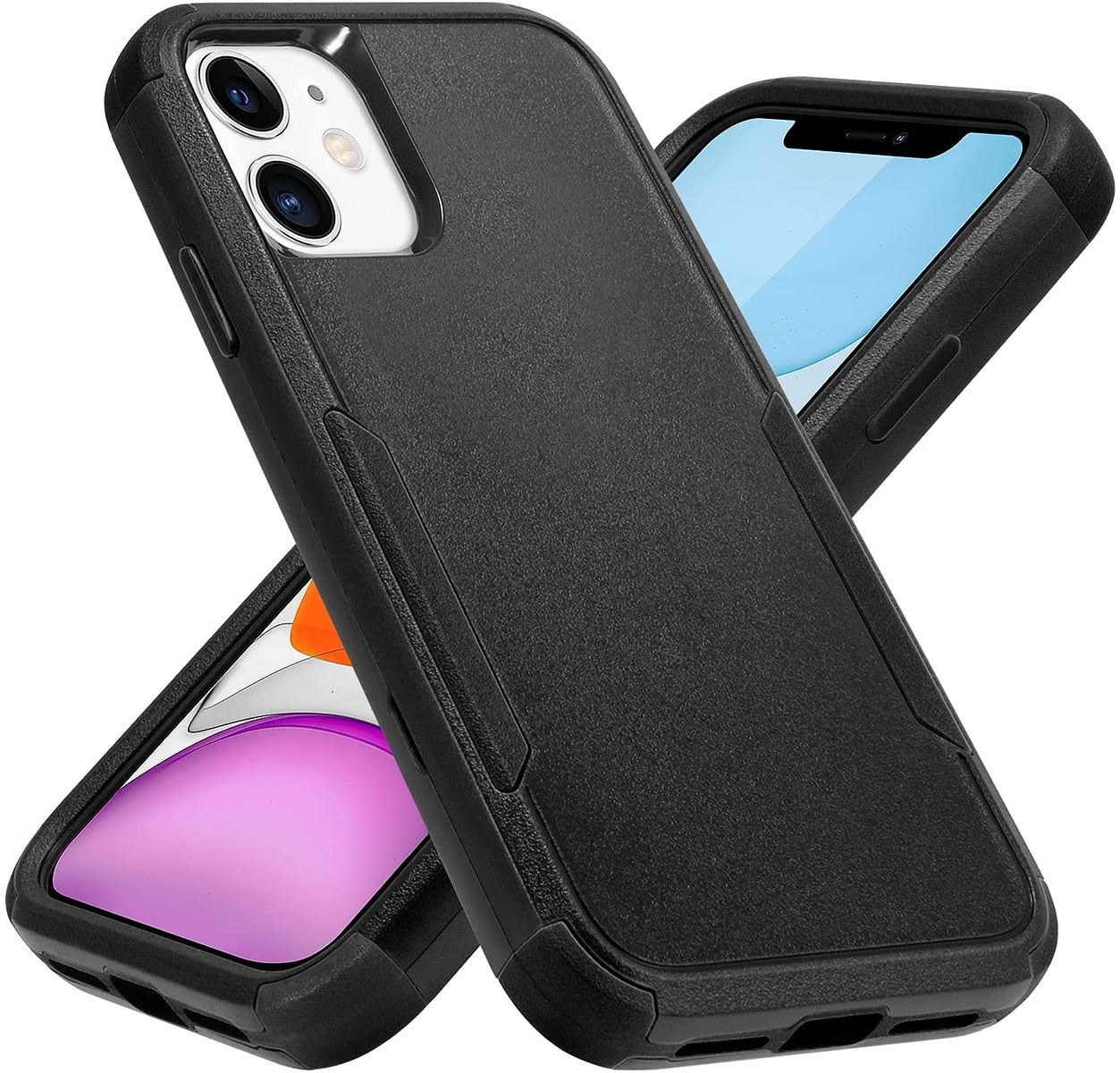 For Samsung Galaxy S26 Rugged Heavy-Duty Dual Layer Military-Grade, Rubber TPU Defender, Hybrid Shockproof Case Cover Black