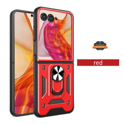 For Apple iPhone 17 AIR Shockproof Hybrid Dual Layer PC + TPU with Metal Ring Kickstand Heavy Duty Armor Shell Case Cover