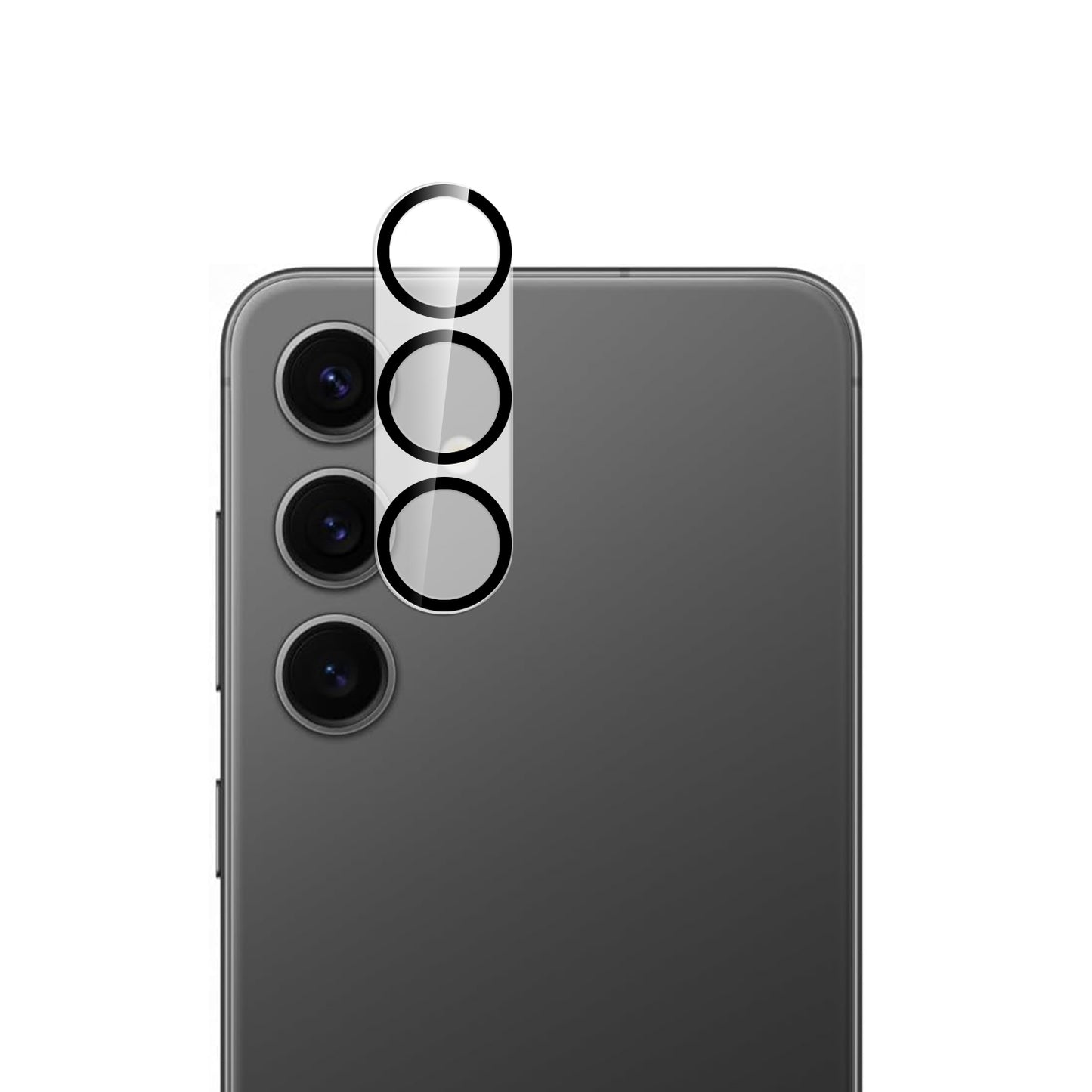 For Samsung Galaxy S26 Camera Lens Protector HD Clear 2.5D Tempered Glass with Black Edge, Case-Friendly, Ultra-Thin, Easy to Install Protector Clear Black