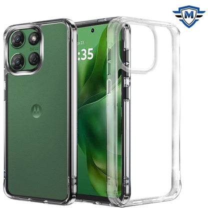 For Motorola Moto G Power 5G 2025 Premium Hybrid HD Crystal Clear Hard PC Back, Thick 2.0mm TPU Frame, Slim Fit Case Cover Transparent