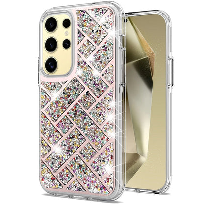 For Samsung Galaxy S25+ /S25 Plus /S24+ Plus Sparkly 3D Design Diamond Shockproof Protective Bling Glitter Rhinestone Hybrid Skin PC & TPU Case Cover