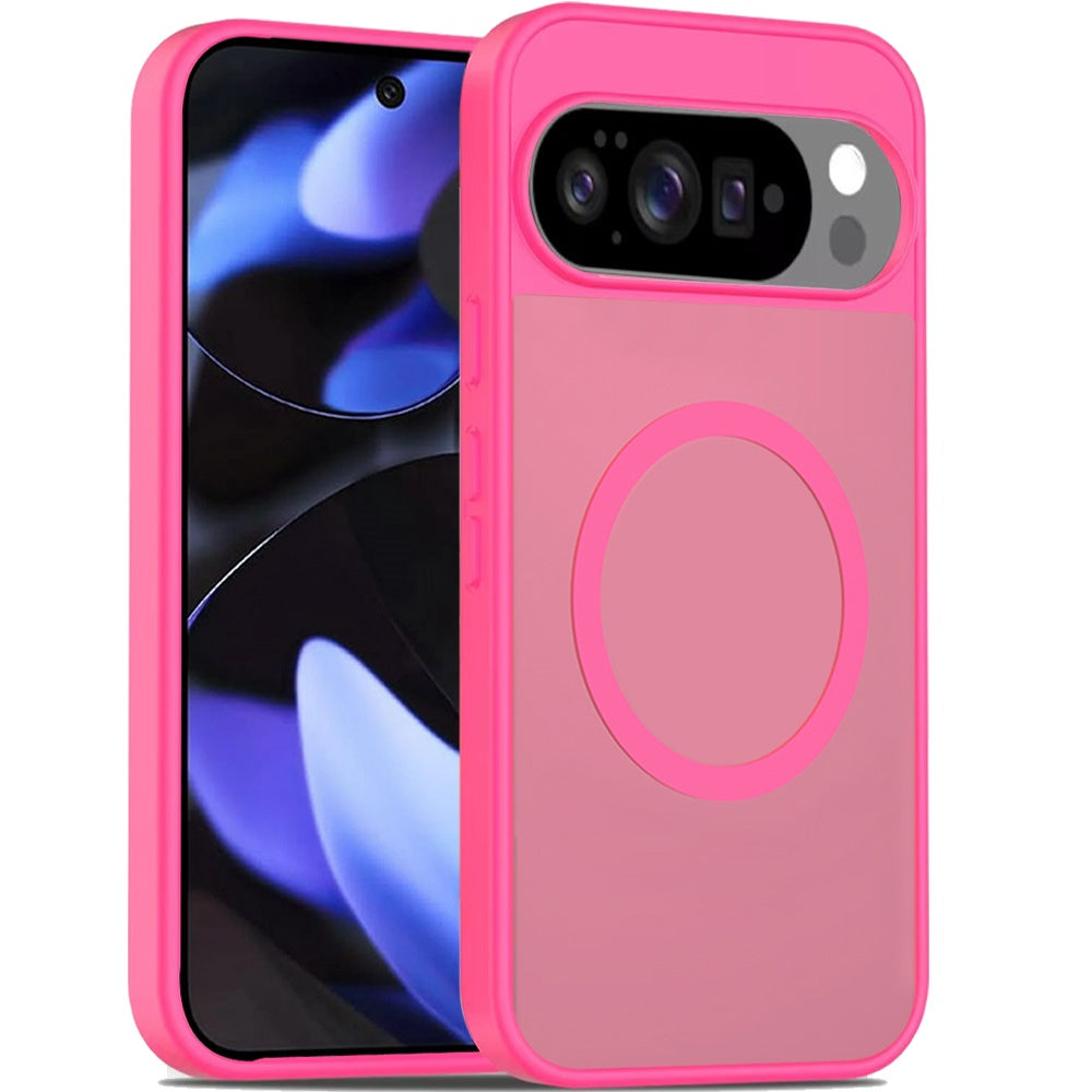 For Google Pixel 10 /Pixel 10 Pro MagSafe Compatible Case Hybrid Soft TPU Bumper Hard Translucent Matte Back Slim Shockproof Case Cover