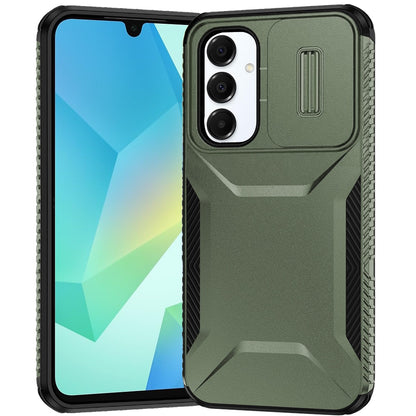 For Samsung Galaxy A37 Slim Fit Shockproof Hybrid with Slide Camera Window Covering, Rugged Tpu Silicone Hard PC Bumper Case Cover
