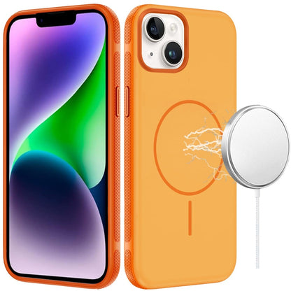 For Apple iPhone 11 Super Magnetic Premium Edged Core Matte Thick Hybrid Drop Protection Shockproof Design Case Cover Cosmic Orange