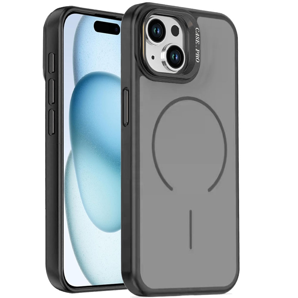 Phone Case for iPhone 15 (6.1") Magnetic Shockproof Hybrid Camera Stand Guard Anti Slip Durable Protective Matte Design Cover