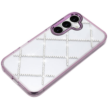 For Samsung Galaxy S25 FE, S25 Fan Edition Gem Glitter Diamond Bling Clear Hybrid TPU Cover, Colorful Shockproof Protective Back, Slim Fit for Women Girls Case Cover
