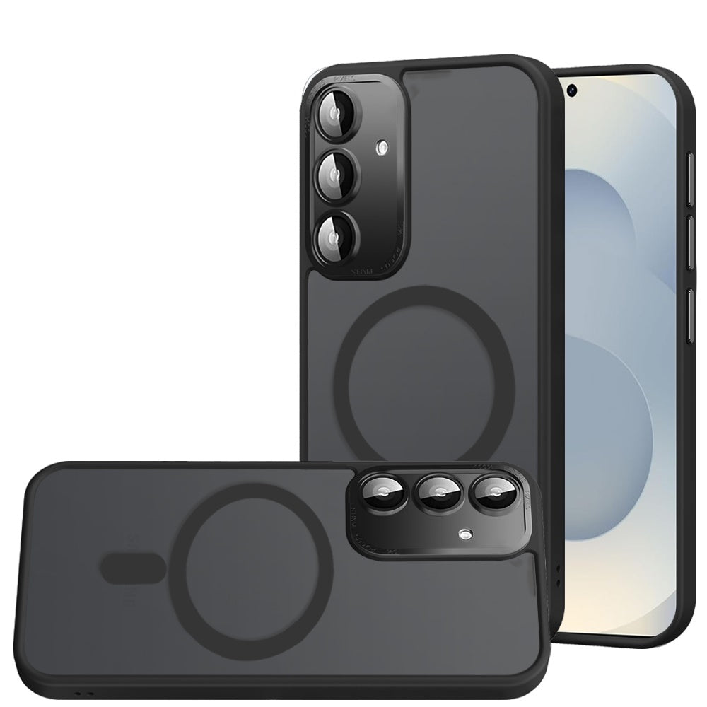 For Samsung Galaxy S26 Complete Protection HQ Matte Translucent Hybrid Shockproof w/ Camera Protector Compatible with MagSafe Case Cover