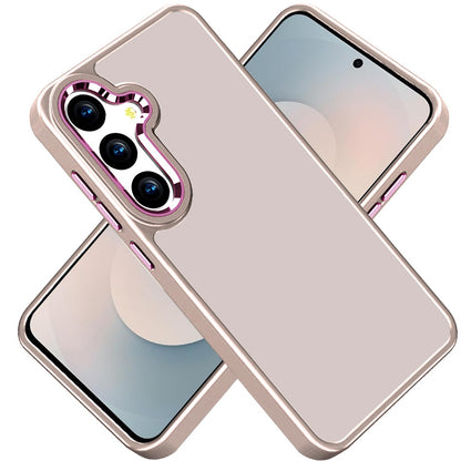 For Samsung Galaxy S26+ / S26 Plus Slim Fit Thin Hybrid,Frosted Matte Polished Acrylic Hard PC with TPU Rubber Frame Case Cover
