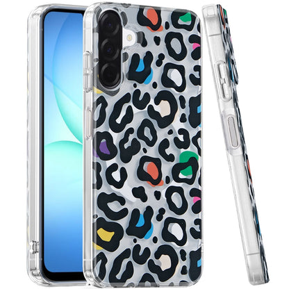 Phone Case for Samsung Galaxy A17 5G Shockproof Dual Layer TPU IMD Print Rugged Anti-Slip Grip Drop Protection Scratch Resistant Slim Fit Glossy Floral Heart Aesthetic Cover