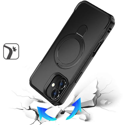 For Samsung Galaxy S26 Matte Finish Magnetic Ring Hybrid Protective Invisible Kickstand Magsafe Compatible Case Cover