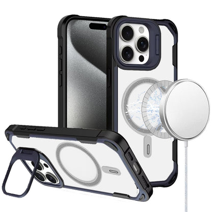 For Apple iPhone 14 Pro Max Magnetic Circle Hybrid with Camera Stand, Compatible with MagSafe, Shockproof Protective Case Cover