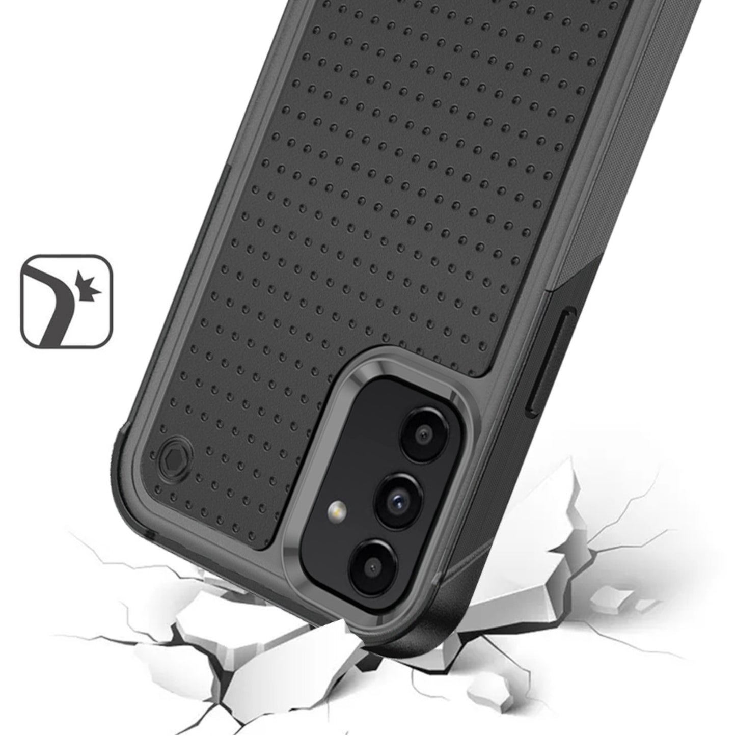 For Apple iPhone 16 Pro Max (6.9") Shockproof Non-Slip Textured Heavy Duty Rugged TPU Drop Military Protection Tough Bumper Case Cover