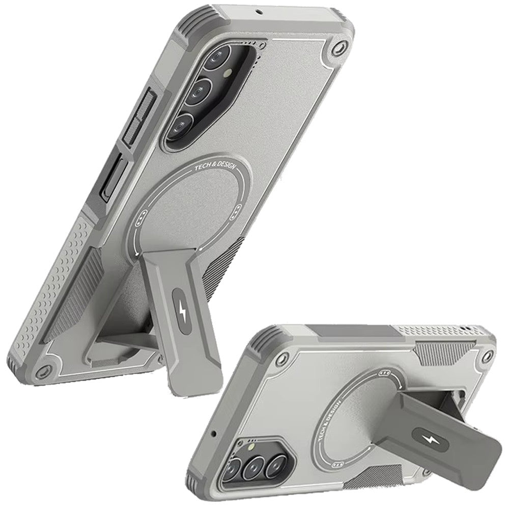 For Samsung Galaxy S25 Fan Edition /Galaxy S25 FE Magnetic Invisible Kickstand Holder with Magsafe, Slim Fit Shockproof Hybrid Military Grade Heavy Duty Case Cover