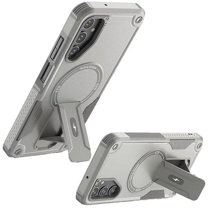 For Samsung Galaxy S25 Fan Edition /Galaxy S25 FE Magnetic Invisible Kickstand Holder with Magsafe, Slim Fit Shockproof Hybrid Military Grade Heavy Duty Case Cover