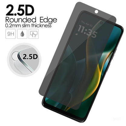 For Motorola Moto G Stylus 5G 2025 Privacy Screen Protector, Anti Spy Anti Peeping Tempered Glass Full Protective Film, 9H, Anti Scratch, Easy Install Case Cover Black