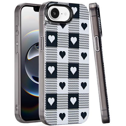 For Apple iPhone 17E /16E Fashion Layer Design Slim IMD TPU Protective, Shockproof Hybrid Stylish Durable Hard PC Case Cover