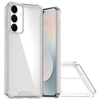 For Samsung Galaxy S26+ / S26 Plus Clear Colored Shockproof Transparent Hard PC + Rubber TPU Hybrid Bumper Shell Slim Protective Case Cover Clear
