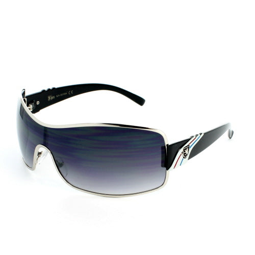 KHAN Sunglasses Shield KNM3904 [SUNGLASSES] Silver