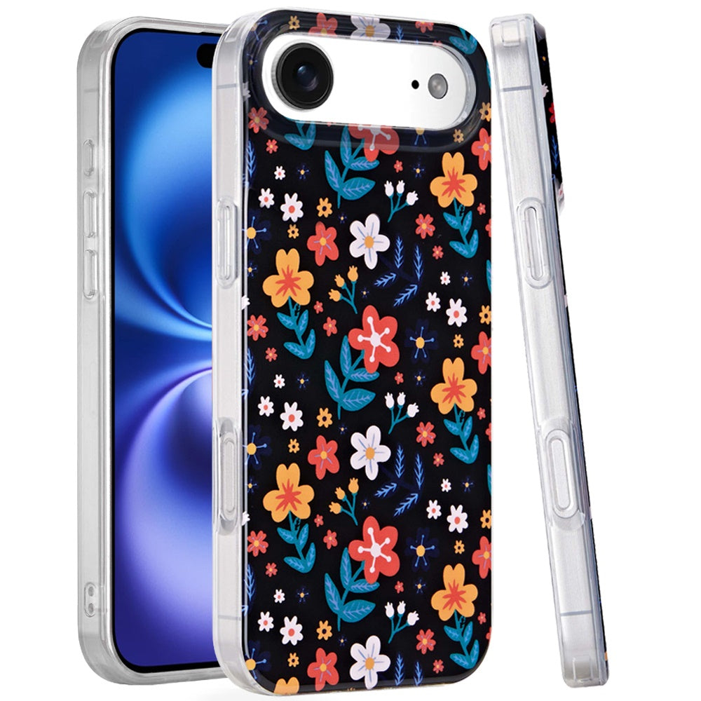 For Apple iPhone 17 Stylish Pattern Fashion IMD Printed Design TPU Slim Shockproof Protective with Magnetic Back Case Cover