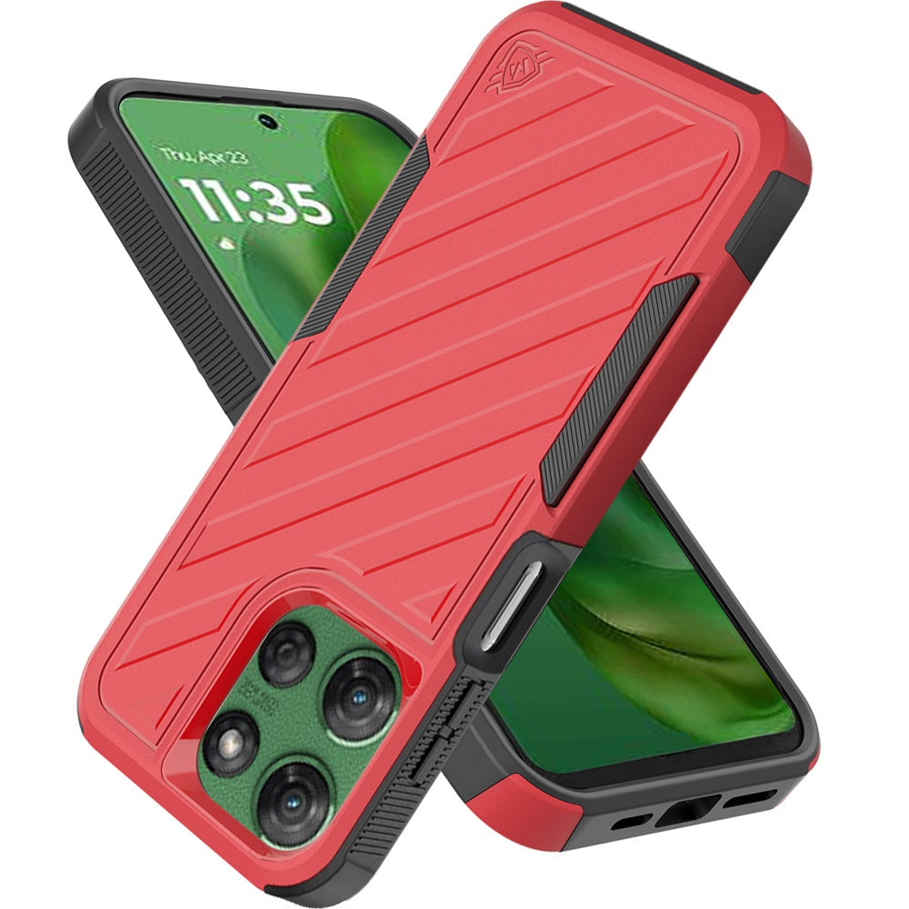 For Samsung Galaxy A36 Hybrid lined shockproof dual layer Rugged 2in1 Hard PC & Silicone TPU Non Slip Textured Tough Armor Case Cover