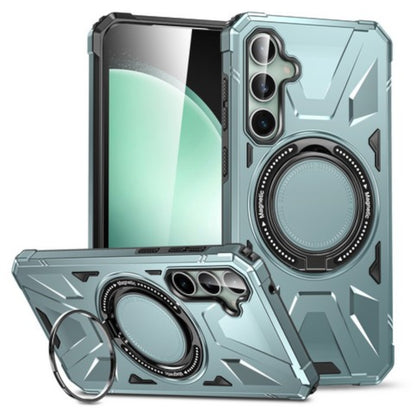 For Samsung Galaxy S25 /S24 Tough Shockproof Hybrid Magnetic Large Rotating Ring Stand Compatible with MagSafe Case Cover
