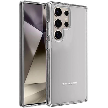 For Samsung Galaxy S25 Ultra Transparent Shock Absorption PC + TPU Rubber Gel Thick 3mm Hybrid Silicone Slim Fit Back Case Cover