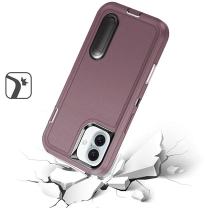 For Samsung Galaxy S26 Ultra Hybrid 3 Layers Hard 3in1 Shockproof with Kickstand Heavy Duty Hard TPU Rubber Anti-Drop Case Cover
