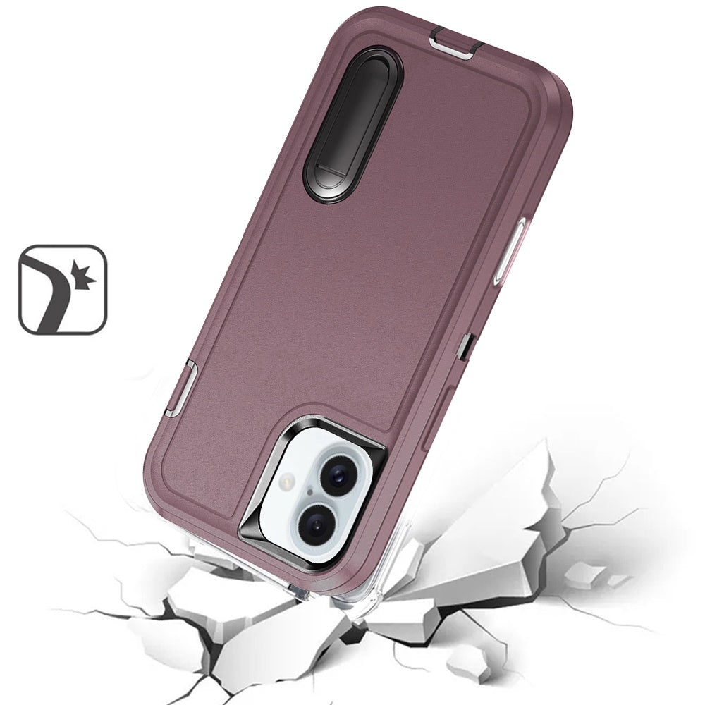 For Samsung Galaxy S26+ / S26 Plus Hybrid 3 Layers Hard 3in1 Shockproof with Kickstand Heavy Duty Hard TPU Rubber Anti-Drop Case Cover