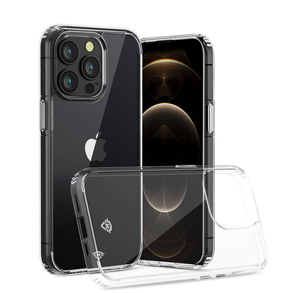 For Apple iPhone 16 Pro Max (6.9") Premium Hybrid HD Crystal Clear Hard PC Back Gummy Thick 2.0mm TPU Frame Slim Fit Case Cover Transparent