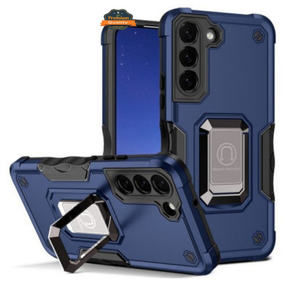 For Samsung Galaxy S26 Ultra Heavy Duty Hybrid 2in1 Hard PC & TPU Rugged Bumper Shockproof with Magnetic Ring Kickstand Case Cover