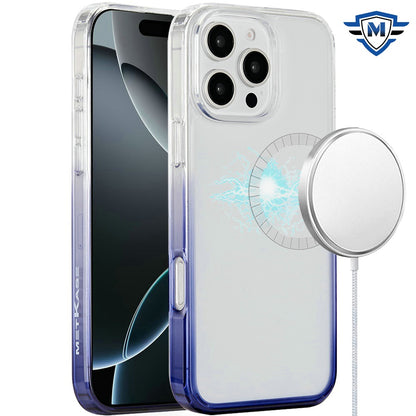 For Apple iPhone 16 Pro Max (6.9") Premium Gradiant Space Two Tone Hybrid TPU Magnetic [Compatible with Magsafe] Shockproof Case Cover