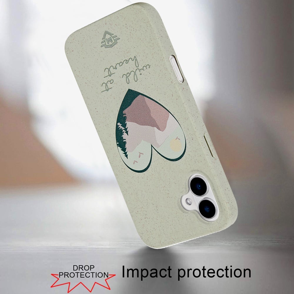 For Apple iPhone 16 Plus Biodegradable Eco Friendly Slim Design Shockproof Protection Lightweight Durable Secure Grip Sustainable Material Case Cover Surfing Paradise