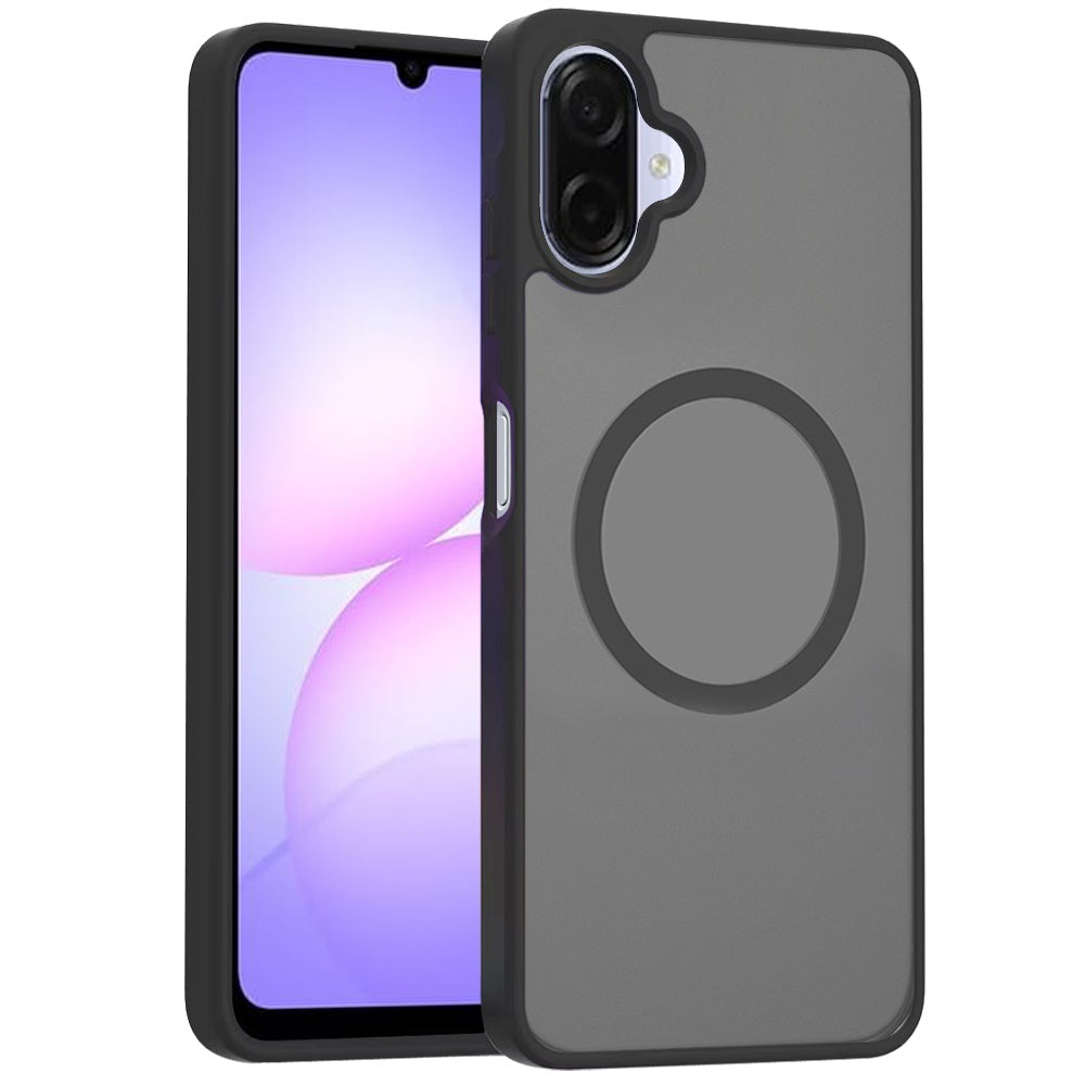 For Samsung Galaxy A07 MagSafe Compatible Case Hybrid Soft TPU Bumper Hard Translucent Matte Back Slim Shockproof Case Cover