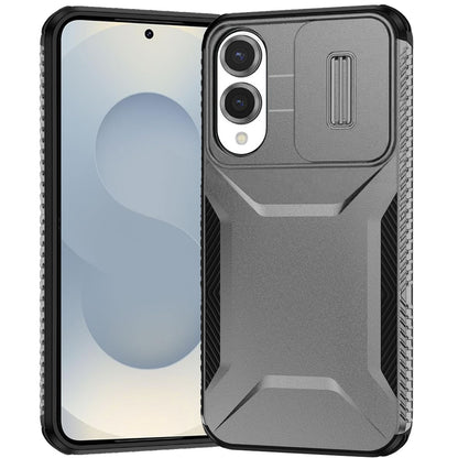 For Samsung Galaxy S25 Edge Slim Fit Shockproof Hybrid with Slide Camera Window Covering, Rugged Tpu Silicone Hard PC Bumper Case Cover