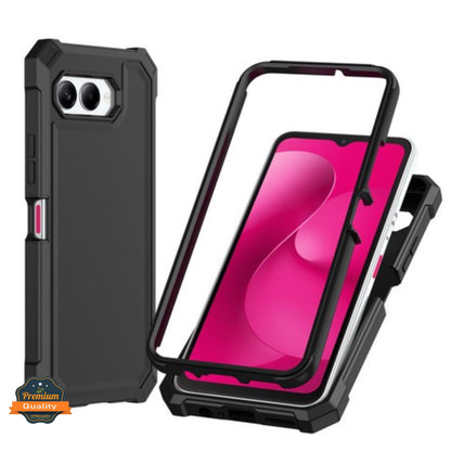 For T-Mobile Revvl 8 Full-Body Dual Layer Hybrid Case Slim, Drop-Proof TPU Hard PC, Durable Corner Front Bumper Protector Case Cover