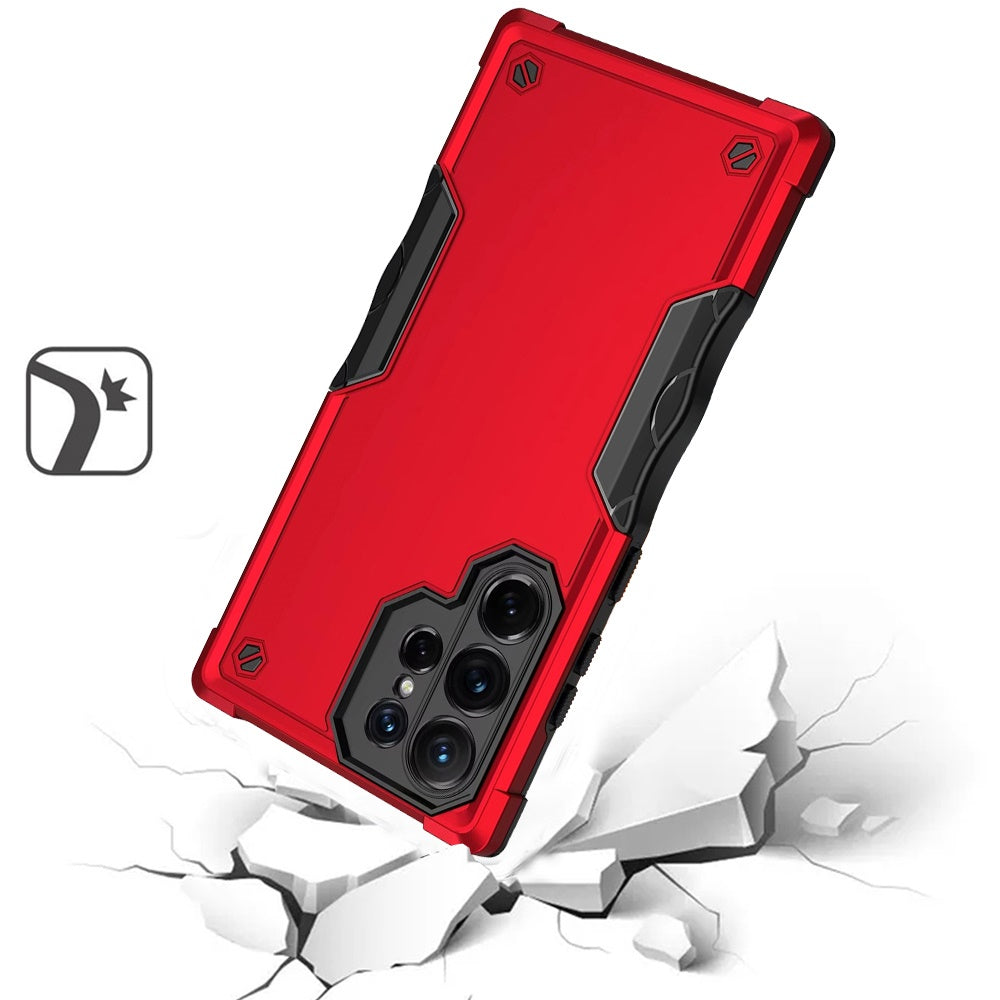 For Samsung Galaxy S25 Ultra Premium Slim Fit Back Hybrid Lightweight Shockproof 2-in-1 Hybrid Hard PC Bumper Frame Armor Case Cover