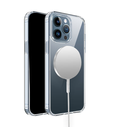For Samsung Galaxy S26+ / S26 Plus Classic Hybrid True Transparent Shockproof Back Magnetic Case Compatible with MagSafe Case Cover Clear