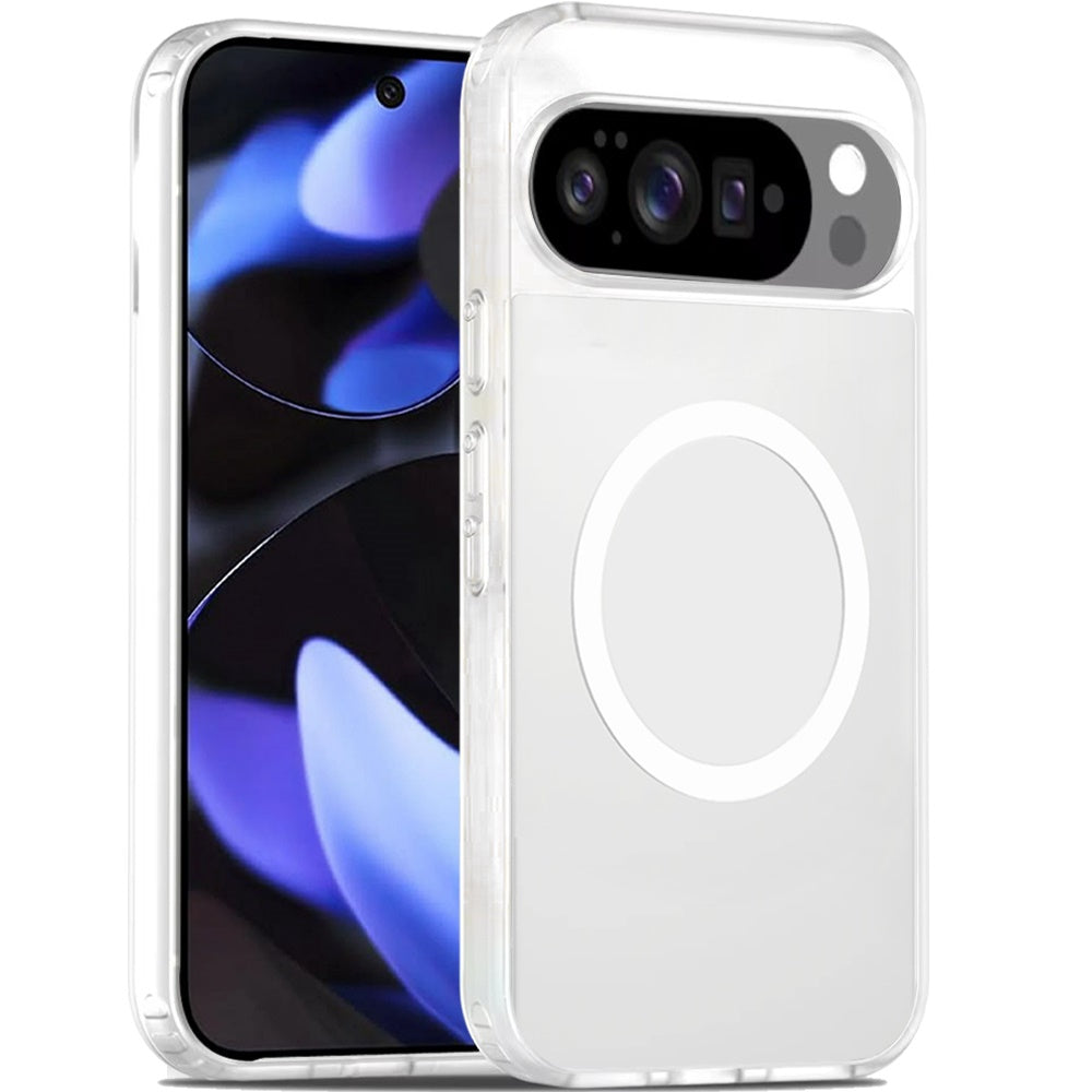 For Google Pixel 10 Pro XL MagSafe Compatible Case Hybrid Soft TPU Bumper Hard Translucent Matte Back Slim Shockproof Case Cover