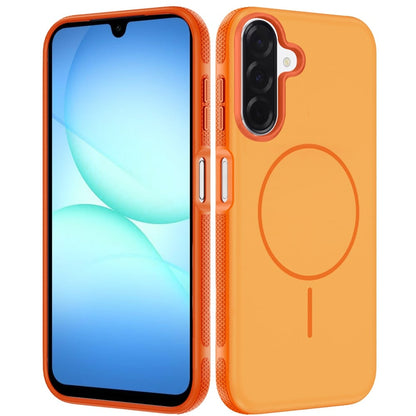 For Samsung Galaxy A16 5G Super Magnetic Premium Edged Core Matte Thick Hybrid Drop Protection Shockproof Design Case Cover Cosmic Orange