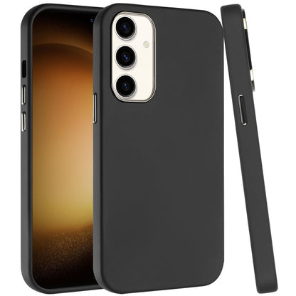 For Samsung Galaxy A16 5G Slim Classic Hybrid Around Rubber Gummy Gel Slick Hard PC Silicone TPU Chromed Button Case Cover