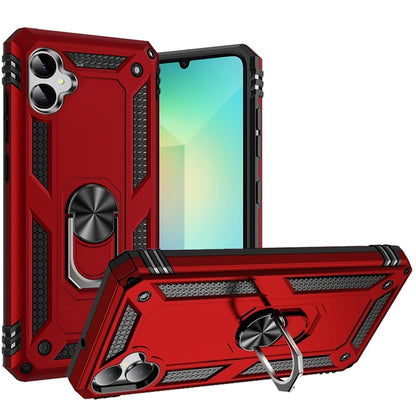 For Samsung Galaxy A06 Hybrid Durable 360 Degree Rotatable Ring Stand Holder Kickstand Fit Magnetic Car Mount Case Cover