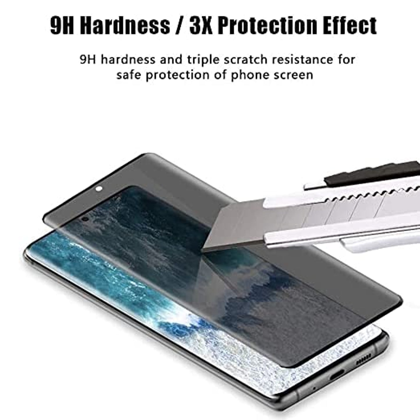 For Samsung Galaxy A37 5G Privacy Tempered Glass Screen Protector, 9H Anti-Spy Anti-Peek Protector Black