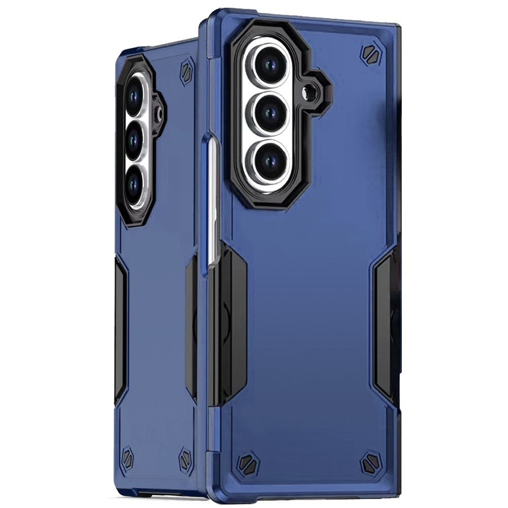 For Samsung Galaxy Z Fold 7 Slim Tough Shockproof Hybrid Heavy Duty 2in1 Dual Layer TPU Bumper Rugged Rubber Defend Armor Case Cover